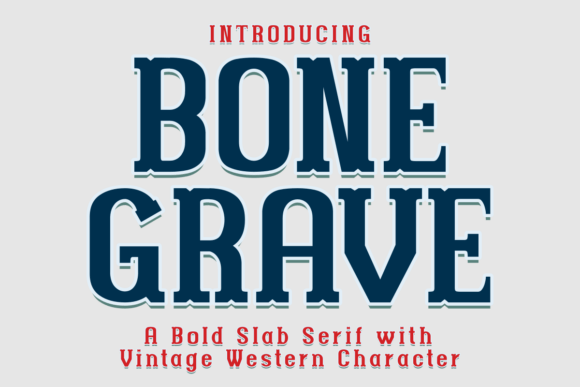 Bone Grave: A Bold Slab Serif Font for Handmade Brands