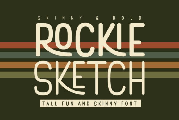 Rockie Sketch: A Playful Upright Display Font for Editorial Design