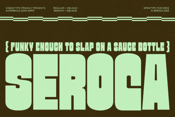 Seroca: A Bold, Friendly Sans Serif Font for Small Business Brands